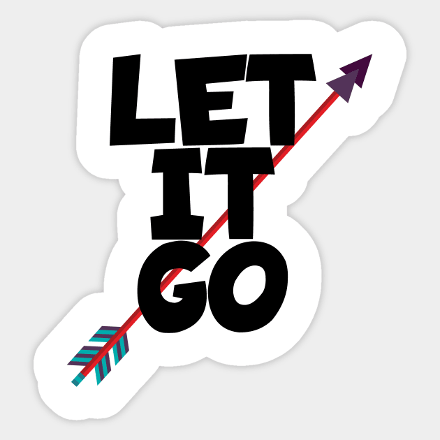 Archery let it go Sticker by maxcode